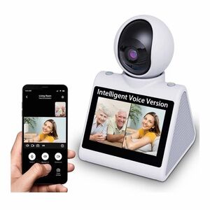 Smart Home Security Camera with Screen